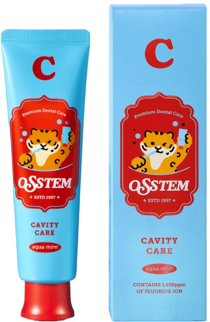 오스템파마 C 충치케어치약 아쿠아민트향, 120g, 1개