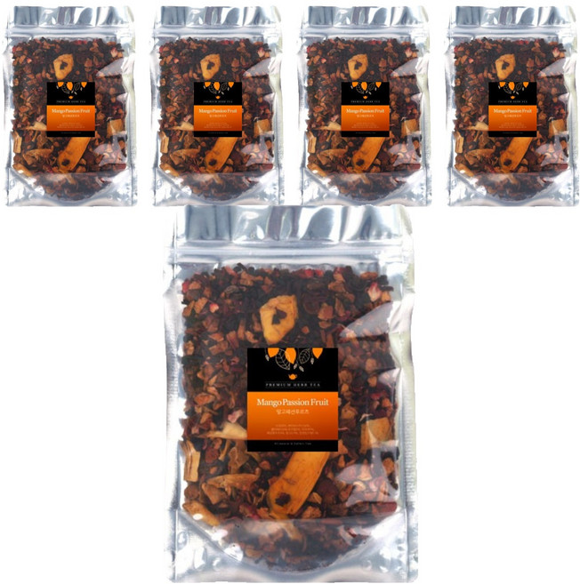 아름드레 블렌딩 허브차 망고패션후르츠 잎차, 60g, 1개입, 5개