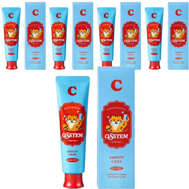 오스템파마 C 충치케어치약 아쿠아민트향, 120g, 5개