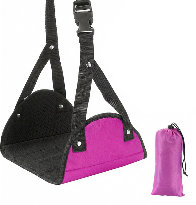 데일리픽 풋레스트 비행기 기내용 사무실 발해먹, 핑크, 1세트