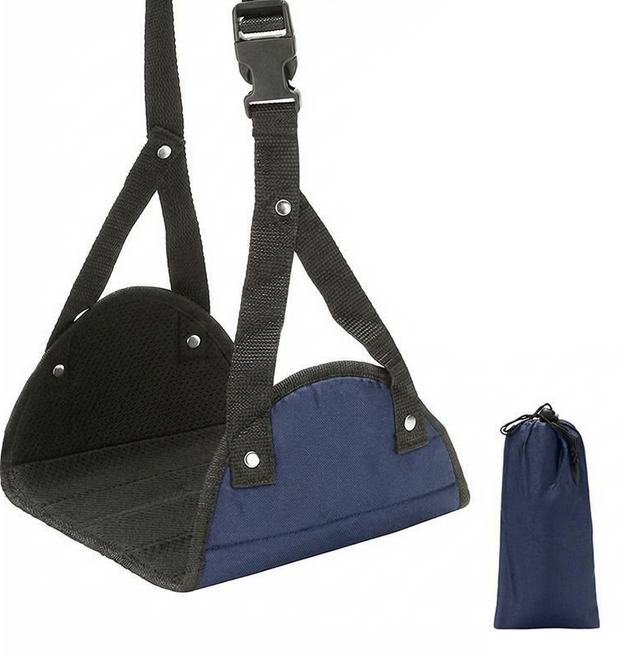 데일리픽 풋레스트 비행기 기내용 사무실 발해먹, 네이비, 1세트