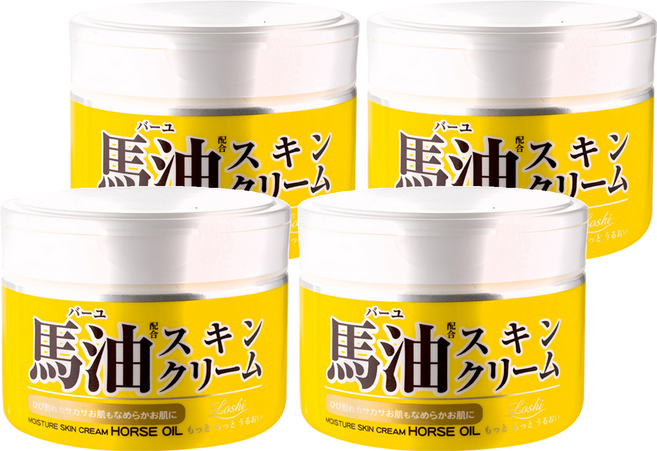 Loshi 樂絲 天然馬油保濕護膚霜, 220g, 4罐