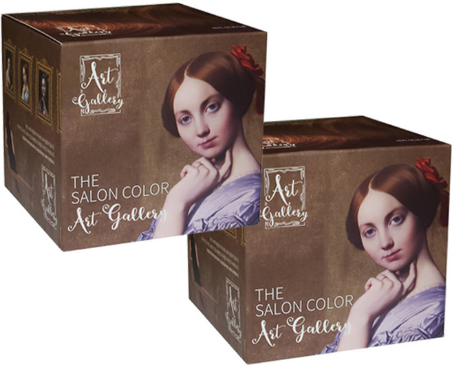 아트갤러리 더 살롱 컬러 염색제, 아트밀크브라운, 2개