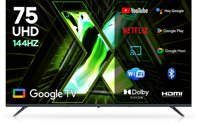 이노스 4K UHD 구글 3.0 VRR 144Hz 스마트 TV, 190.5cm(75인치), X75 PRO, 무타공 벽걸이형(추가비용발생), 방문설치