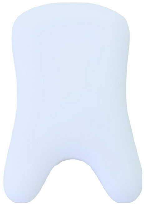 即室好物 高質感陶瓷製臉部刮痧板, 1個, 白色, 牙形, 8 x 5.5cm