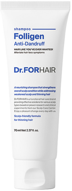 닥터포헤어 폴리젠 비듬 각질케어 샴푸, 70ml, 1개