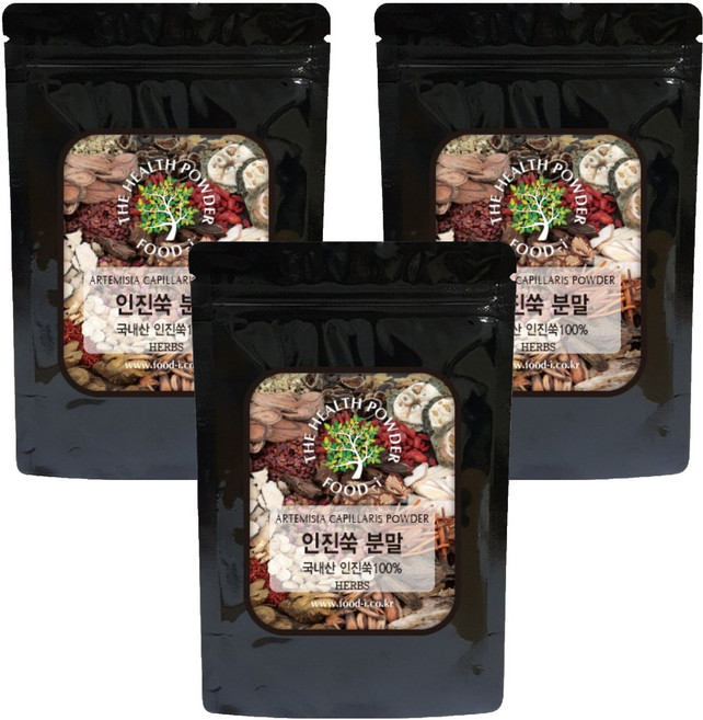 스쿨아이 국내산 인진쑥 분말, 200g, 3개