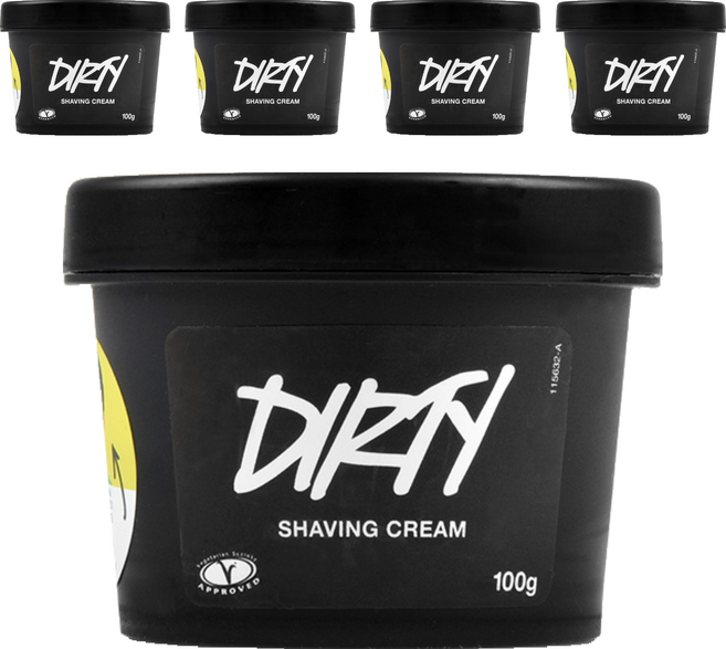러쉬 더티 쉐이빙 크림, 100g, 5개