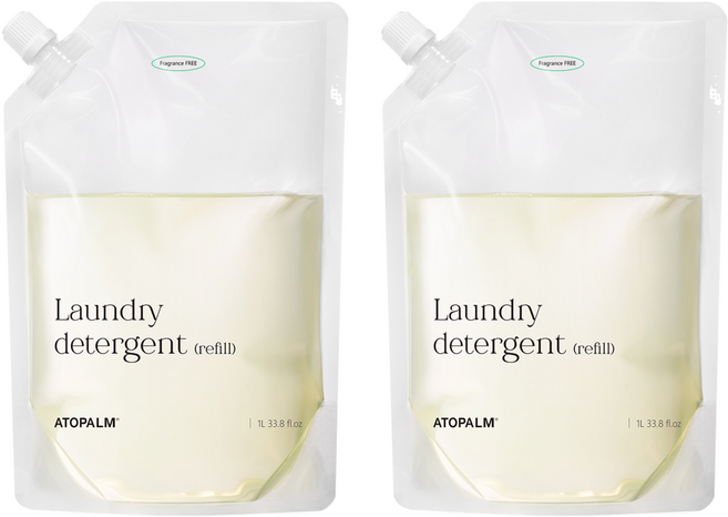 아토팜 세탁 유아 세제 리필, 2개, 1L