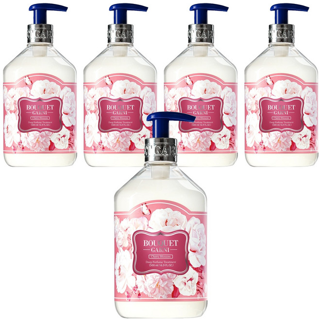 부케가르니 딥퍼퓸 트리트먼트 체리블라썸향, 500ml, 5개