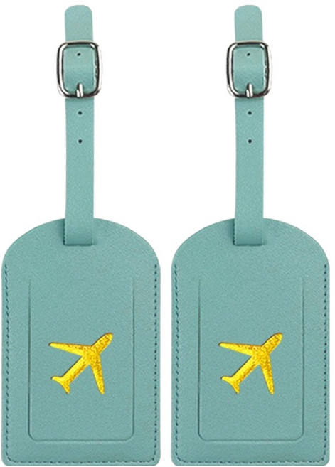 올비에스 캐리어 가죽 네임택 2p