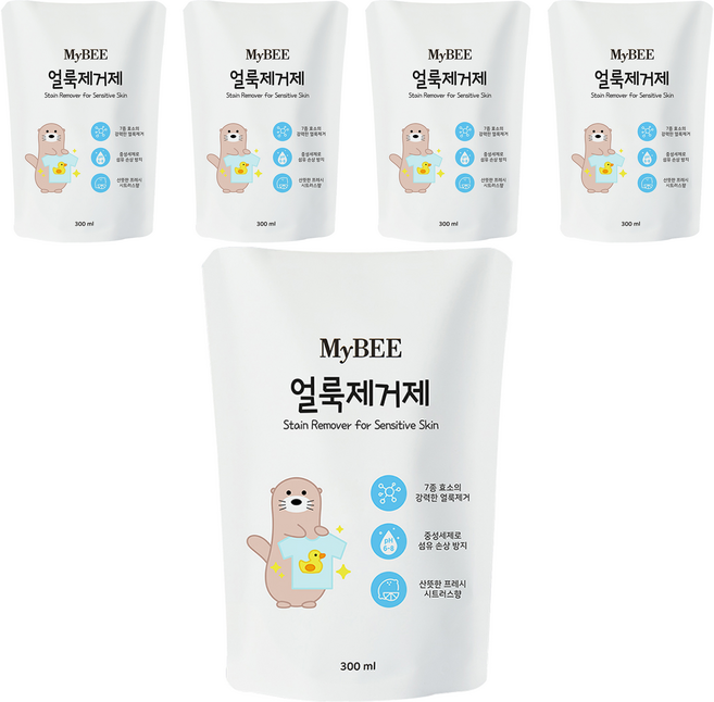 마이비 얼룩제거제 리필, 300ml, 5개