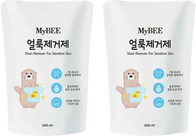 마이비 얼룩제거제 리필, 300ml, 2개