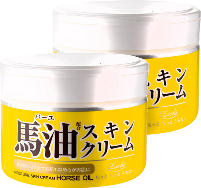 Loshi 樂絲 天然馬油保濕護膚霜, 220g, 2罐