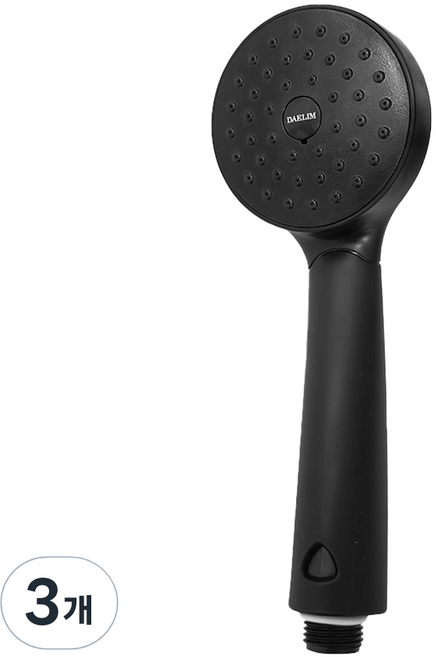 도비도스 컬러 욕실 샤워기, 3개, 매트블랙