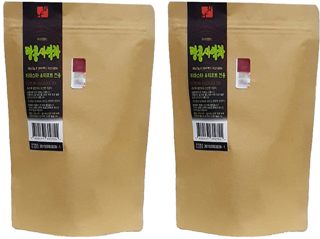 나와차 티마스타 티포트 전용 대용량 티백 땅콩새싹차, 3g, 30개입, 2개