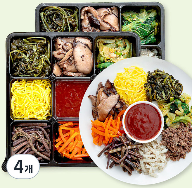 슈퍼키친 바로만든 사계절비빔밥 패밀리팩, 270g, 4개