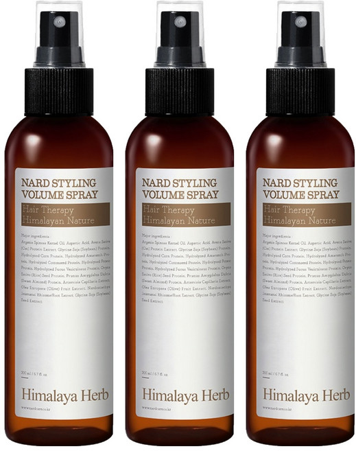 나드 스타일링 볼륨 헤어스프레이, 200ml, 3개