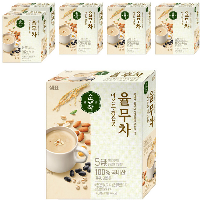 순작 아몬드 검은콩 율무차, 18g, 10개입, 6개