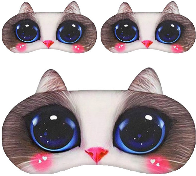 동물 그래픽 안대 11 연지곤지 고양이, 1개입