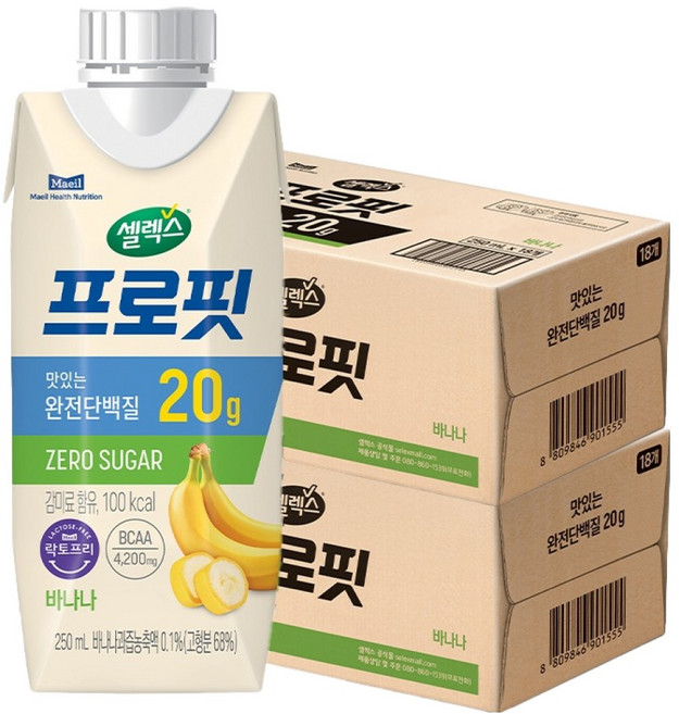 셀렉스 프로핏 바나나, 250ml, 36개