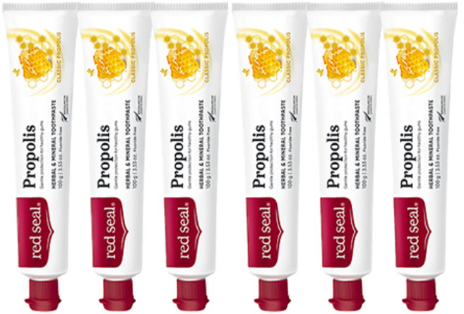 레드씰 프로폴리스 치약, 100g, 6개