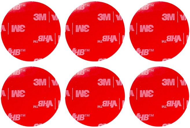 3M VHB 圓形透明雙面膠帶 35mm, 6個