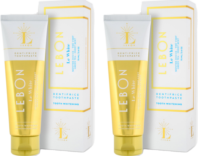 르봉 화이트닝 르화이트 치약, 75g, 2개