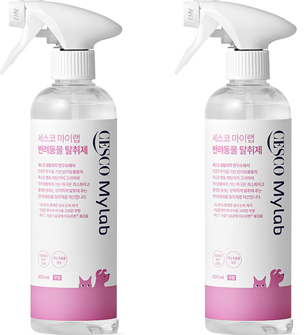 세스코 마이랩 반려동물 탈취제, 500ml, 2개, 무향