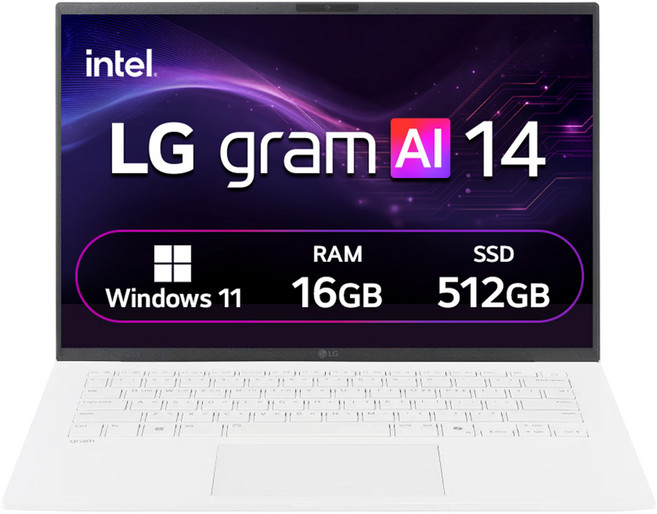 LG전자 2026 그램 AI 14 코어 Ultra5, 에센스 화이트, 14ZB90S-GA5CK, 512GB, 16GB, WIN11 Home