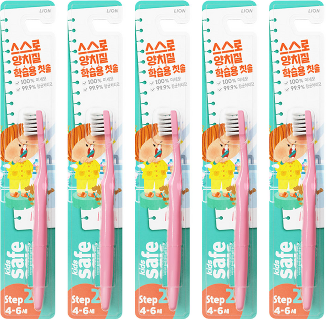 키즈세이프 유아칫솔 2단계, 랜덤 발송, 1개입, 5개