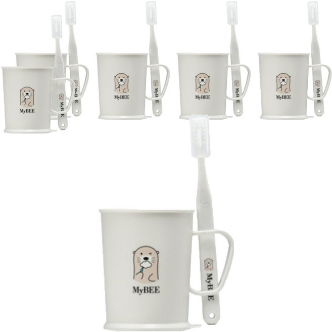 마이비 사탕수수로 만든 키즈 양치컵 세트, 6세트