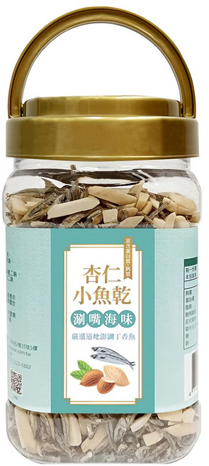 臻御行 杏仁小魚乾, 300g, 1罐