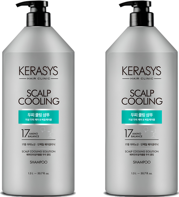 케라시스 두피 쿨링 단백질 샴푸, 1.5L, 2개