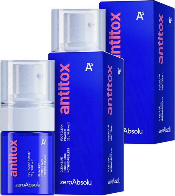 안티톡스 풋클린 파우더, 25g, 2개