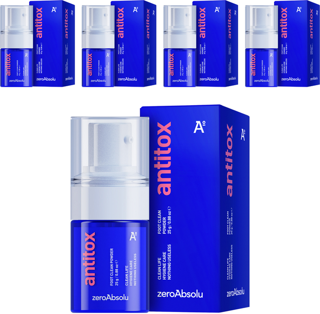 안티톡스 풋클린 파우더, 25g, 5개