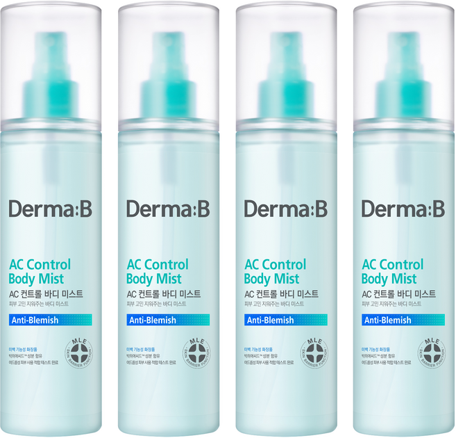 더마비 AC 컨트롤 바디 미스트, 200ml, 4개