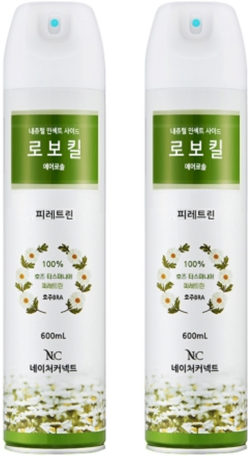 네이처커넥트 네츄럴인섹트사이드 로코킬 에어로솔 살충제 600ml, 1개입, 2개