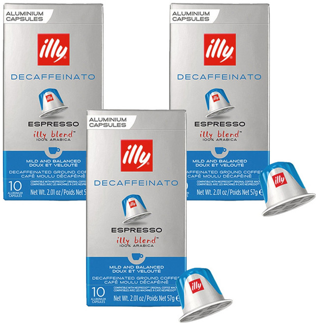 일리 디카페이나토 에스프레소 그라운드 캡슐커피, 5.7g, 10개입, 3개