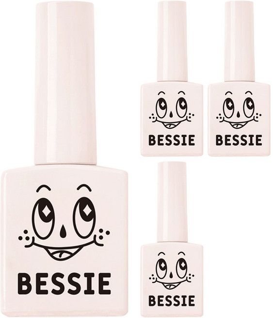 BESSIE 컬러 젤, BG01 흰쌀, 11ml, 4개