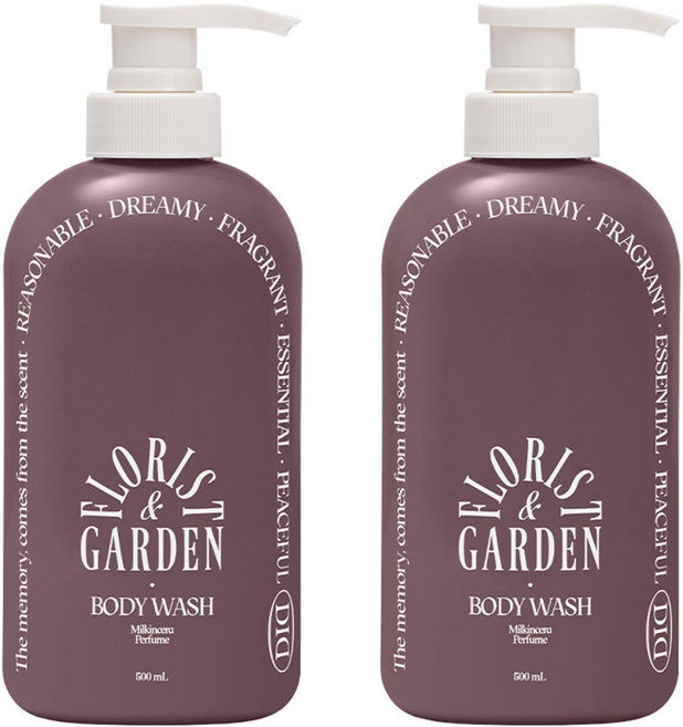 오디드 밀크인세라 퍼퓸 바디워시 플로리스트가든, 500ml, 2개