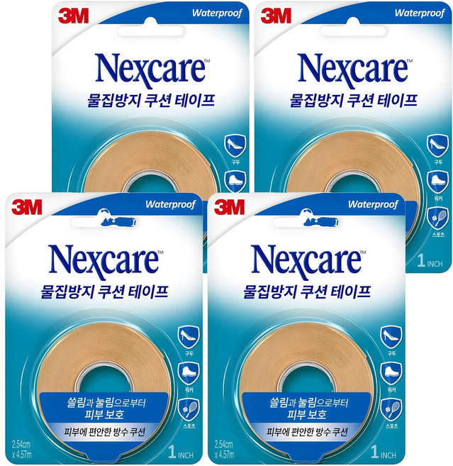 넥스케어 물집방지 쿠션 테이프, 4개