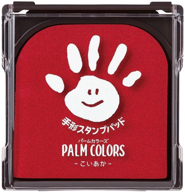 Shachihata 寫吉達 嬰兒手足印台, 紅色, 1個