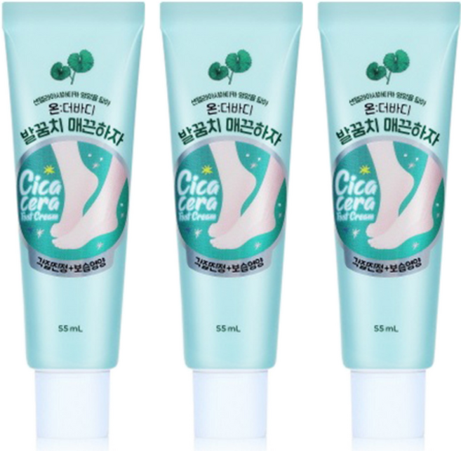 온더바디 발꿈치 매끈하자 풋크림, 1개입, 3개, 55ml