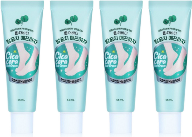 온더바디 발꿈치 매끈하자 풋크림, 1개입, 4개, 55ml