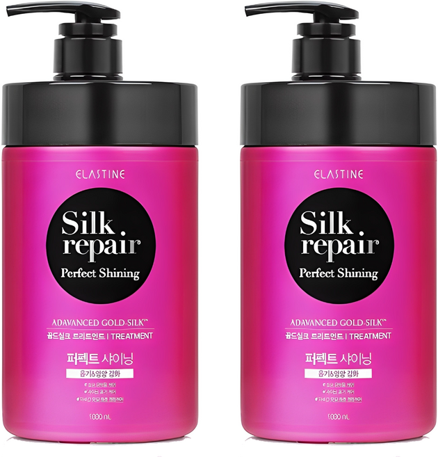 엘라스틴 실크리페어 퍼펙트 샤이닝 골드실크 트리트먼트, 1L, 2개