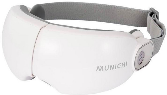 MUNICHI 沐尼黑 MR.EYECARE 眼部按摩器 空氣波按摩 熱敷 模式可調 無線 白色