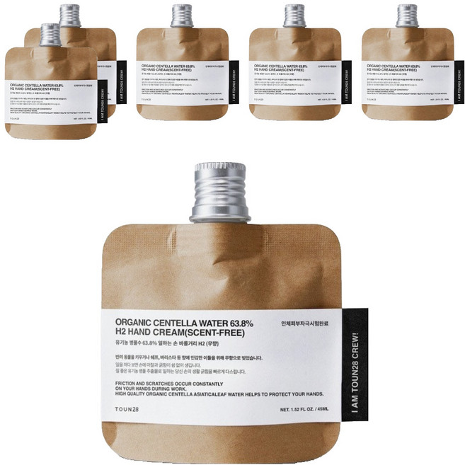톤28 일하는 손 바를거리 H2 무향, 45ml, 6개