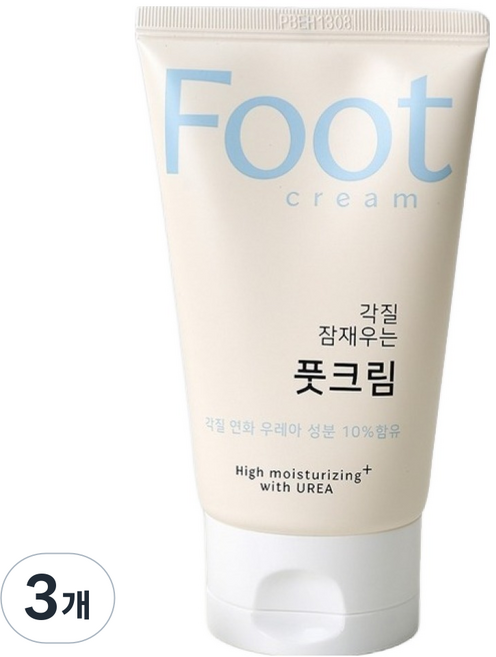 Modern House 舒緩角質尿素護足霜 軟管型, 1入, 3個, 100ml