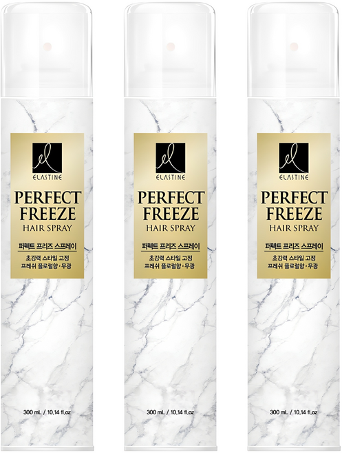 엘라스틴 퍼펙트 프리즈 헤어스프레이 플로럴, 300ml, 3개